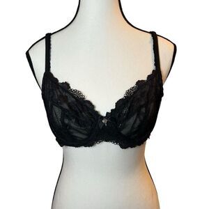 Victoria's Secret Black Body by Victoria Unlined Demi Lace